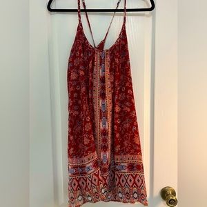 Hollister red pattern sundress